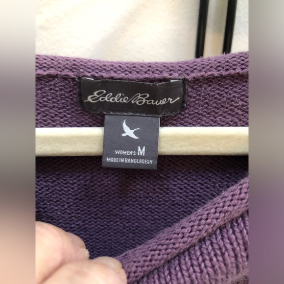 Eddie Bauer Plum Knit Sweater - Picture 2 of 4